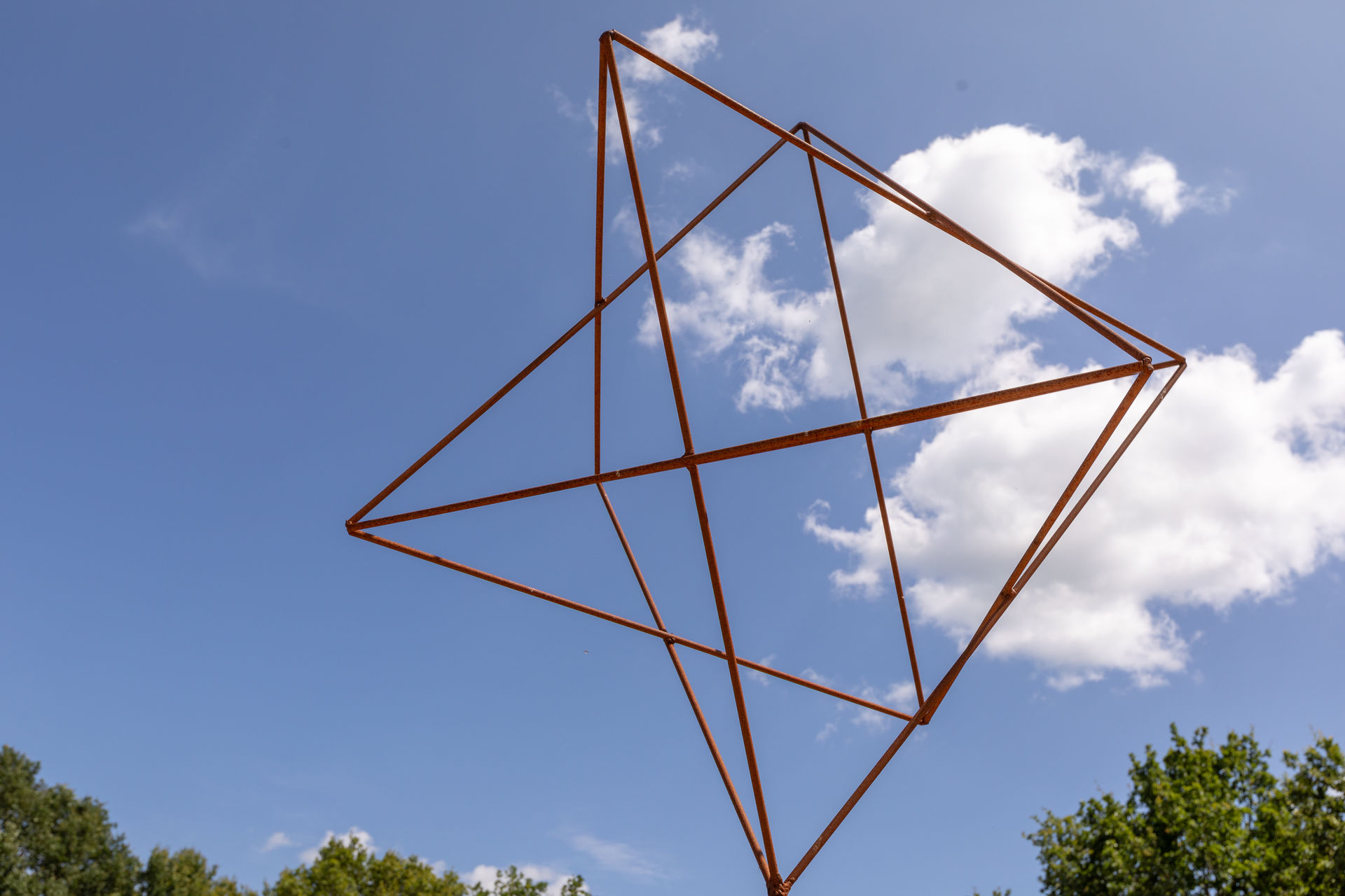 Kunst lijnenspel wolken